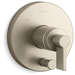 Kohler KT78016-4-BV Vibrant Brushed Bronze Non-Thermostatic Valve Trim