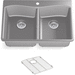 Kohler K8185-1-CM4 Matte Grey Double Bowl Kitchen Sinks