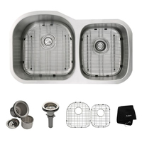 Double Bowl Kitchen Sink 34-3/8 x 20-1/2 x 7-1/2 Double Bowl Kitchen Sink 34-3/8 x 20-1/2 x 7-1/2