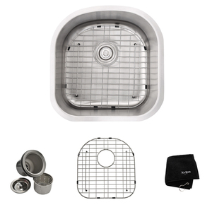 KKBU15 Stainless Steel Undermount - Single Bowl Kitchen Sink - Stainless Steel