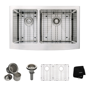 KKHF20433 Apron Front / Specialty Sink Kitchen Sink - Stainless Steel KKHF20433 Apron Front / Specialty Sink Kitchen Sink - Stainless Steel