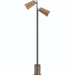 Maxim M10099WWDTN Weathered Wood / Tan Leather Floor Lamp