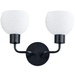 Maxim M11272SWBK Black 2 Bulb Bathroom Light
