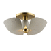 Maxim M11399SGSBR Silver Gold / Satin Brass Flush Mount Ceiling Light