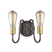 Maxim M11739OIAB Oil Rubbed Bronze / Antique Brass Multi Bulb Wall Sconce