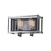 Maxim M12152BKPN Black / Polished Nickel 2 Bulb Bathroom Light