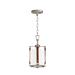 Maxim M16132FTWZBSD Weathered Zinc / Brown Suede Mini Pendant