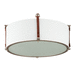 Maxim M16139FTWZBSD Weathered Zinc / Brown Suede Flush Mount Ceiling Light