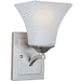 Maxim M20098FTSN Satin Nickel 1 Bulb Wall Sconce