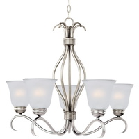  Basix Mid Sized Chandelier Chandelier - Satin Nickel