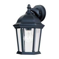  Builder Cast Entrance Outdoor Wall Light - Black