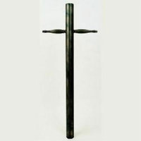 Cast Aluminum Post Light Post Lights - Black