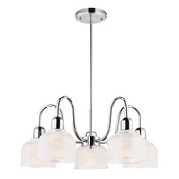  Hollow Mini Chandelier - Polished Chrome