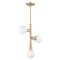  Molecule Down Light Pendant Light - Satin Brass