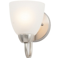  Axis 1 Bulb Wall Sconce - Satin Nickel