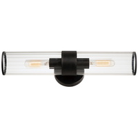  Crosby 2 Bulb Bathroom Lighting - Black