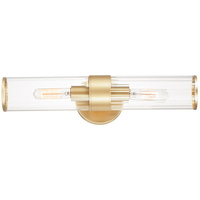  Crosby 2 Bulb Bathroom Lighting - Satin Brass