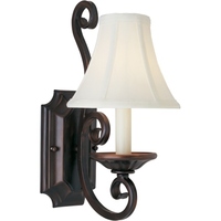  Manor 1 Bulb Wall Sconce - Oil Rubbed Bronze