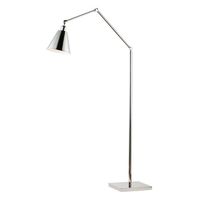  Library Floor Lamp - Polished Nickel