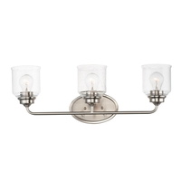  Acadia 3 Bulb Bathroom Lighting - Satin Nickel