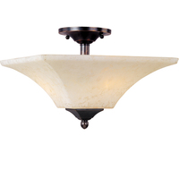  Mission Bay Semi Flush Mount Ceiling Light - Heirloom Brass