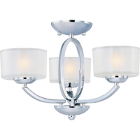  Elle Semi Flush Mount Ceiling Light - Polished Chrome