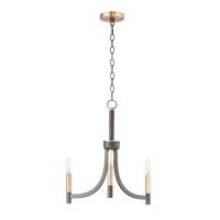 Lyndon Mini Chandelier - Bronze / Antique Brass