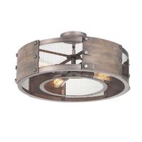  Outland Down Light Pendant Light - Barn Wood / Weathered Zinc