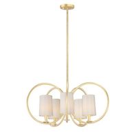  Meridian Mid Sized Chandelier Chandelier - Natural Aged Brass