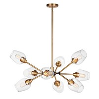  Savvy Large Foyer Chandelier Chandelier - Antique Brass / Black