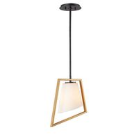  Oblique Down Light Pendant Light - Gold / Black