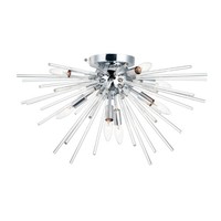  Polaris Flush Mount Ceiling Light - Polished Chrome