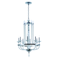  Paris Mid Sized Chandelier Chandelier - Polished Nickel