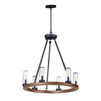  Lido Hanging Hanging Lantern - Antique Pecan / Black