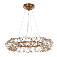  Crystal Garden Multi Light Pendant Light - Gold Leaf