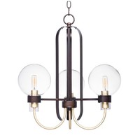  Sauve Mid Sized Chandelier Chandelier - Bronze / Satin Brass