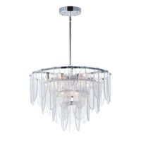  Glacier Mini Chandelier - White / Polished Chrome