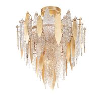  Majestic Flush Mount Ceiling Light - Gold Leaf