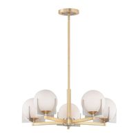  Finn Mini Chandelier - Satin Brass / Brushed Platinum