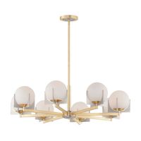  Finn Mini Chandelier - Satin Brass / Brushed Platinum