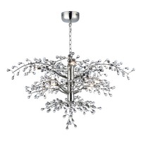  Cluster Large Foyer Chandelier Chandelier - Polished Nickel