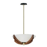  Merge Semi Flush Mount Ceiling Light - Bronze / Antique Pecan