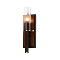  Merge 1 Bulb Wall Sconce - Bronze / Antique Pecan