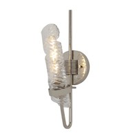  Milano 1 Bulb Wall Sconce - Polished Nickel