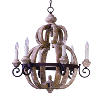  Olde World Mid Sized Chandelier Chandelier - Senora Wood