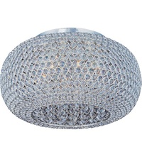  Glimmer Flush Mount Ceiling Light - Plated Silver