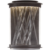  Bedazzle Entrance Outdoor Wall Light - Texture Ebony / Polished Chrome