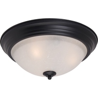  Essentials Flush Mount Ceiling Light - Black