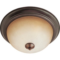  Basix Flush Mount Ceiling Light - Oil Rubbed Bronze
