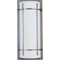  Luna Entrance Outdoor Wall Light - Brushed Metal